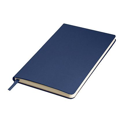 Ежедневник недатированный SIMPLY FIRM, А5,  синий, кремовый блок, в линейку