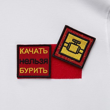 Основа Velkro S для крепления шевронов на липучке, красная