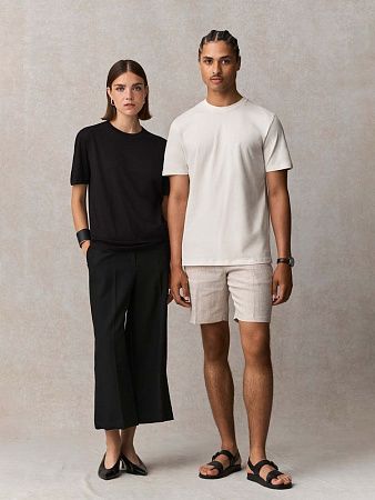 Футболка унисекс Lyam, белая (белоснежная), размер XS