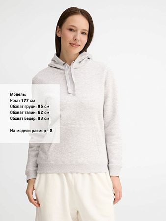 Толстовка женская Spencer Women, светло-серый меланж, размер XXL