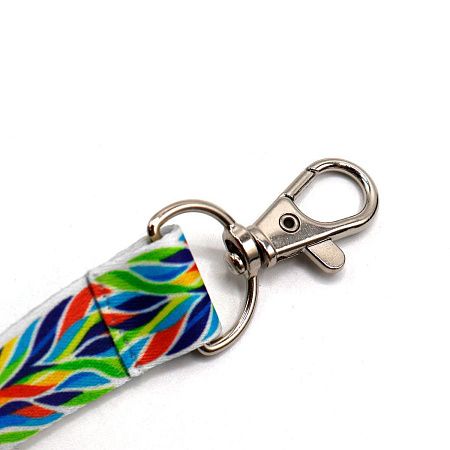 Ланъярд полноцветный Флоу с карабином, 15 мм