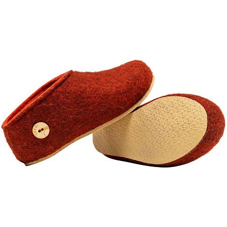 Домашние валенки Cant, красно-коричневые (терракот), размер 40