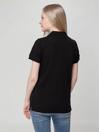 Рубашка поло женская Virma Lady, черная, размер XXL