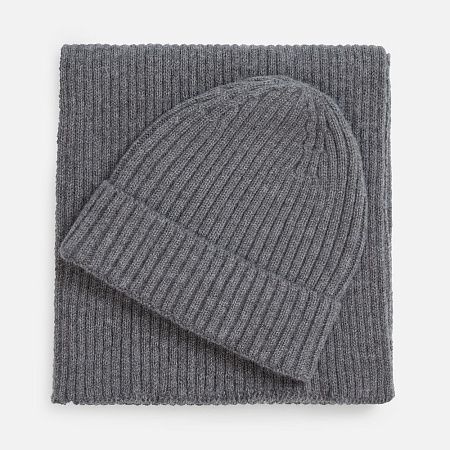 Шарф Laconi, темно-серый меланж