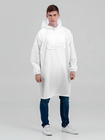 Дождевик-анорак Alatau, белый, единый размер