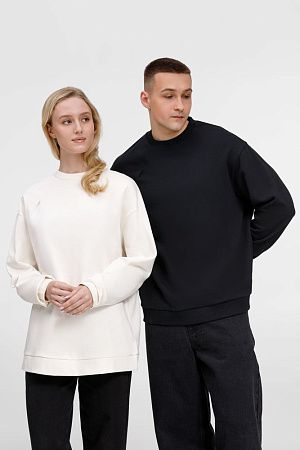 Свитшот унисекс Sinkopa, черный, размер M/L