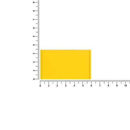 Лейбл из ПВХ Dzeta, M, желтый