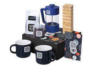 Подарочный набор «Re:y. Together»  с френчпрессом, кружками и дженгой