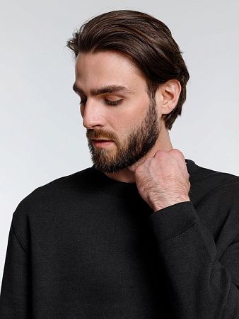 Свитшот унисекс Delta, черный, размер S