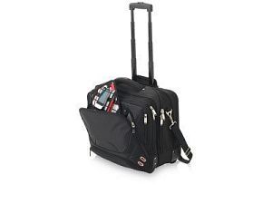 Чемодан на колесиках, цвет: черный