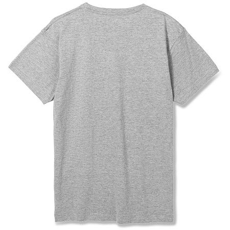 Футболка унисекс T-Bolka 180, серый меланж, размер S