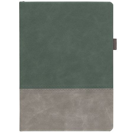 Ежедневник Horizon, недатированный, серый с зеленым