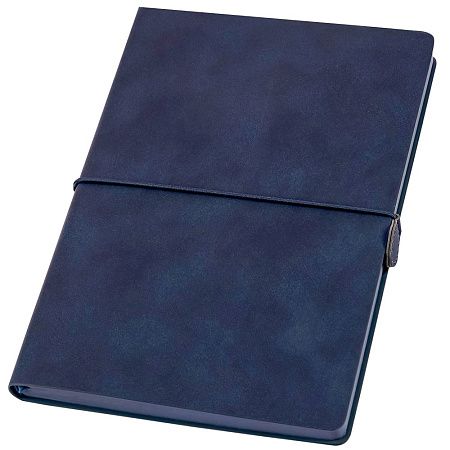 Ежедневник A5 недатированный Massimo в мягком переплёте, темно-синий