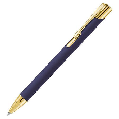 Набор подарочный Solution Duo (ежедневник City Nebraska, ручка Legend Soft Touch Mirror Gold), темно-синий