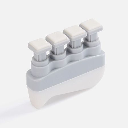 Эспандер кистевой FingerTap, серый с белым