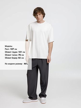 Футболка оверсайз унисекс Lavinia, белая, размер XS/S