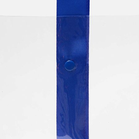 Шопер Clear Fest, ver.2, прозрачный с синими ручками