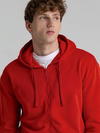 Толстовка на молнии с капюшоном Siverga Heavy 2.0, красная, размер M