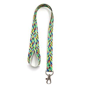 Ланъярд полноцветный Флоу с карабином, 20 мм