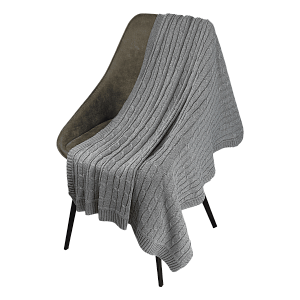 Плед Fado вязаный, серый (без подарочной коробки)