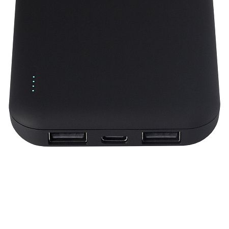 Внешний аккумулятор с подсветкой Люче (Luce) 10000 mAh, черный