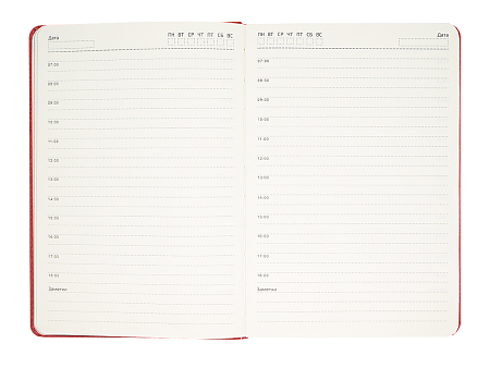 Ежедневник Flexy Asstra Petrus A5, красный, недатированный, в гибкой обложке