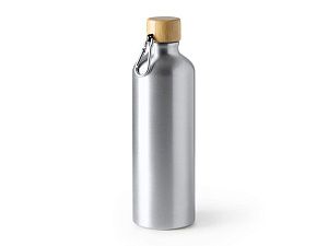 Бутылка BROLY с карабином, цвет: серебристый