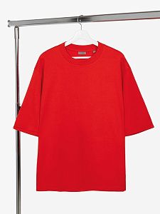 Футболка оверсайз унисекс Kosmos 2.0, светло-серая под нанесение