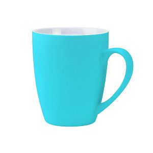 Кружка Elegante софт-тач 350мл, фиолетовая-S