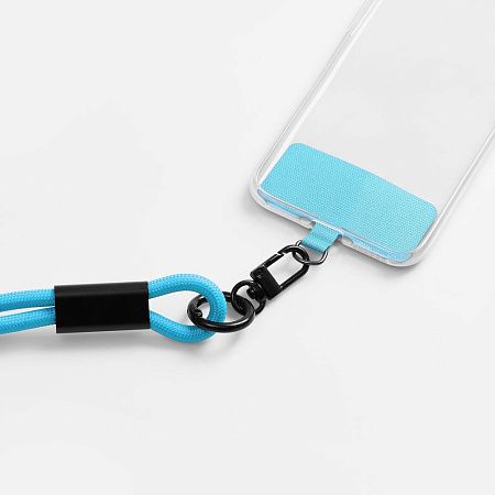 Кабель-ланьярд energyFlex Power Delivery 60 Вт, голубой