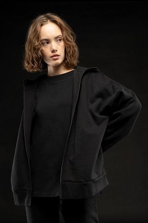 Футболка унисекс оверсайз T3, черная, размер M/L