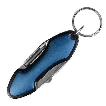 Брелок-/мультитул Tools Coin, мультифункциональный, 6 в 1, синий