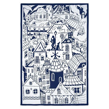 Плед на заказ Tricksy Net, 2 цвета, М, полушерсть