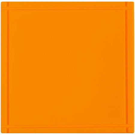 Лейбл из ПВХ Dzeta, L, оранжевый неон