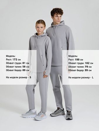 Худи унисекс Begi, серое, размер M