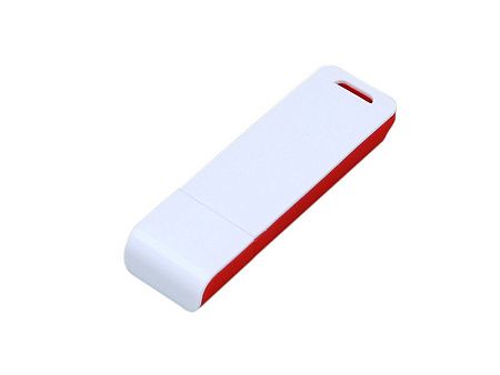 USB 2.0- флешка на 16 Гб с оригинальным двухцветным корпусом