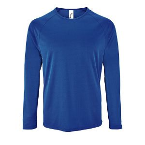 Футболка с длинным рукавом Sporty LSL Men, ярко-синяя, размер 3XL