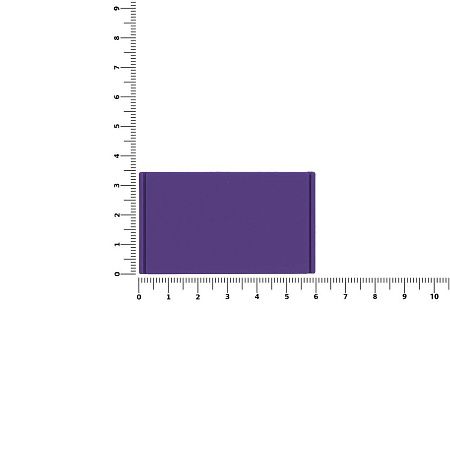 Лейбл из ПВХ Dzeta, M, фиолетовый