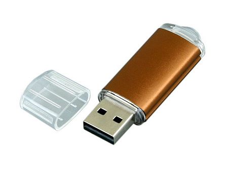 USB 2.0- флешка на 16 Гб с прозрачным колпачком