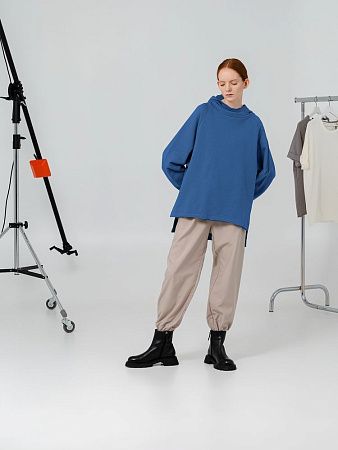 Худи унисекс Vozduh 1.0, синее, размер S