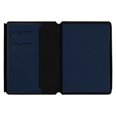 Блокнот в суперобложке Country Uma Linen A5+, недатированный, в твердой обложке, черный