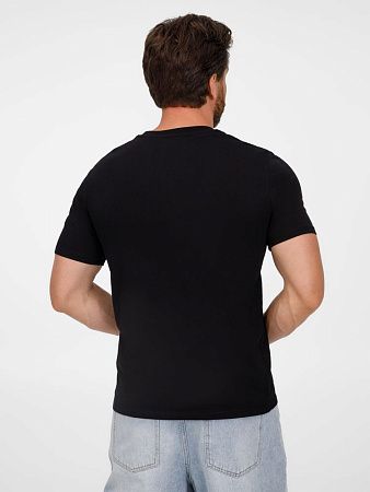 Футболка унисекс T-Bolka 180, черная, размер S