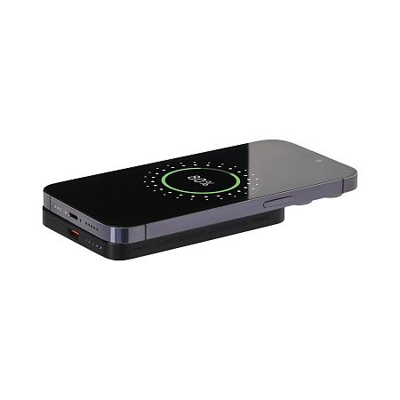 Внешний аккумулятор Артекс PD (Artex PD) 5000mAh с функцией беспроводной зарядки 15W, черный