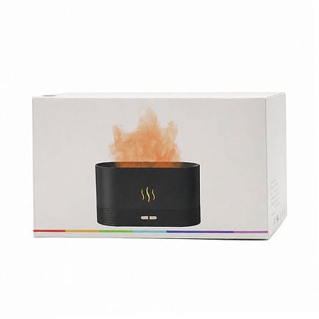 Светодиодный USB увлажнитель-ароматизатор Flame RGB, черный