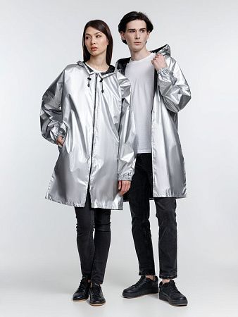 Дождевик Palladio Pockets, серебристый, размер M