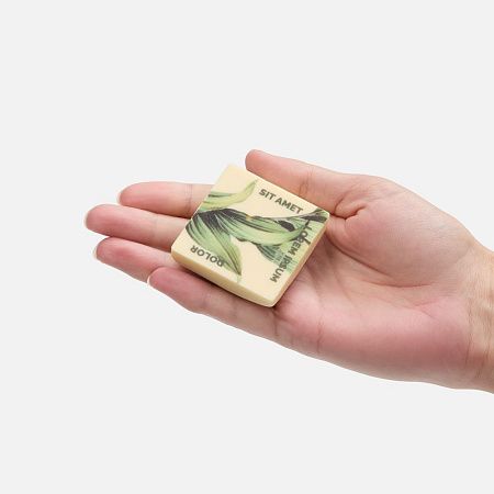 Печенье Dream White в белом шоколаде, квадрат