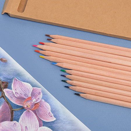 Цветные карандаши KINDERLINE middle,12 цветов