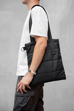 Шоппер Superbag Bubble, стёганый, с магнитной кнопкой