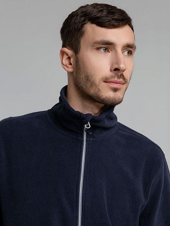 Куртка флисовая мужская Twohand, темно-синяя, размер S