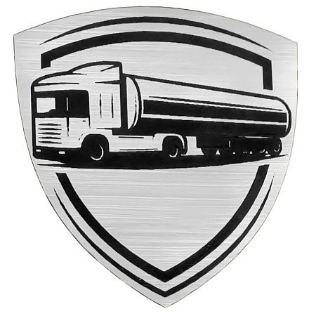 Шильд-наклейка транспорт, серебро
